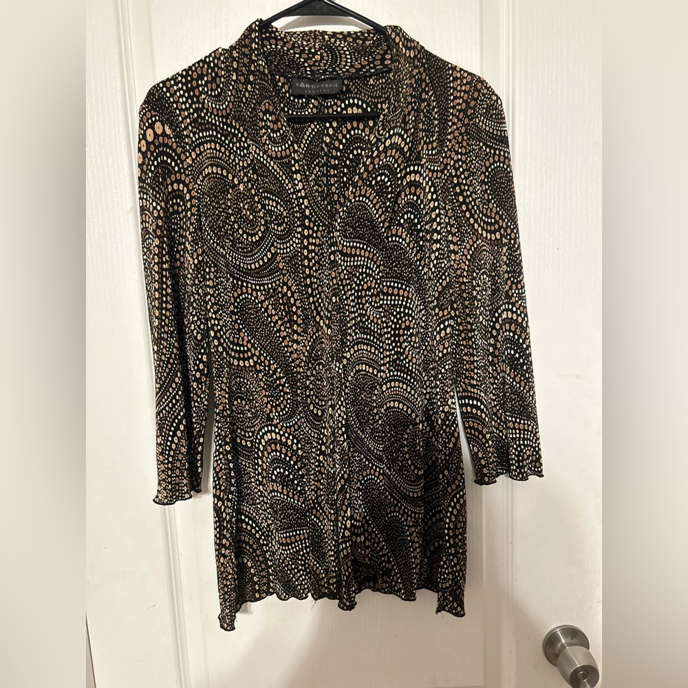Wild print blouse